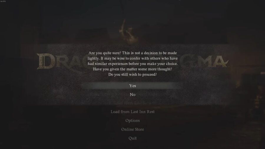 Dragon's Dogma 2 New Game Plus Prompt 3