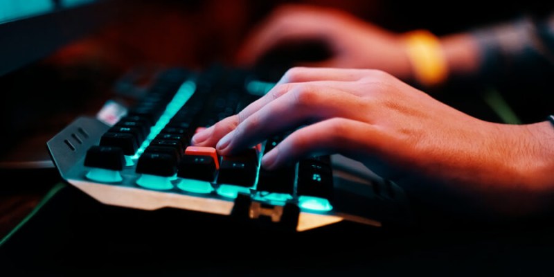 Computer Keyboard Funeral Elite Gaming Keyboard Used to Book Funeral Arrangements - Hard Drive