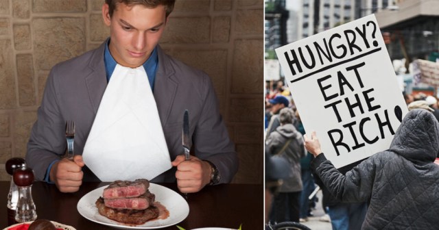 Wealthy Cannibal Conflicted on “Eat the Rich”