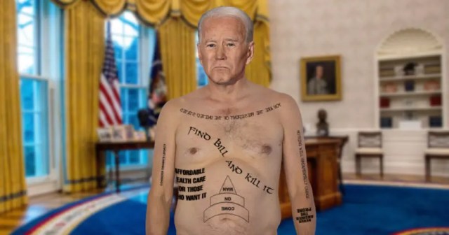 Biden Has Aides Tattoo Legislature Plans on Body