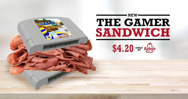Arby’s New Gamer Sandwich Uses N64 Cartridges as Buns