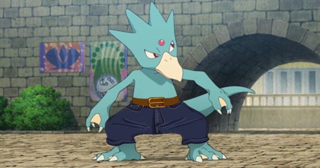 Downtrodden Golduck Puts on Belt and Jorts for Second Job as Digimon