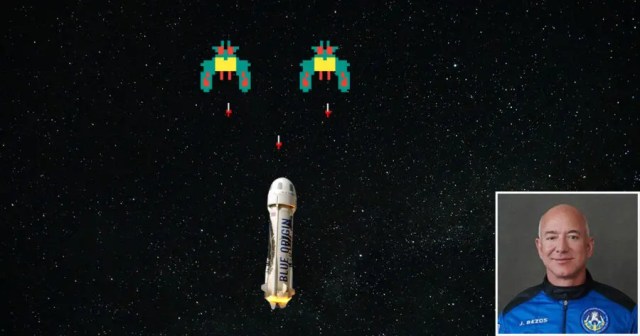 Breaking: Jeff Bezos Has Been Murdered by Galaga Ships
