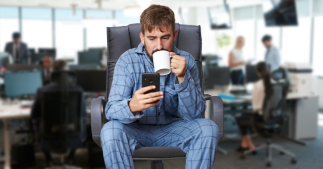 Gamer Told to Dress for Job He Wants Just Wears Headset and Pajamas Everywhere