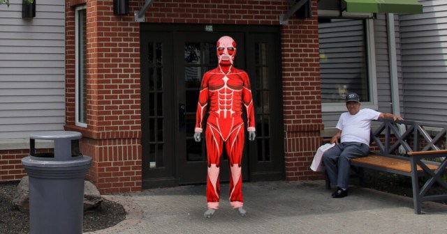 Cosplayer Starting to Worry That Nobody at This Applebee’s Has Seen ‘Attack on Titan’