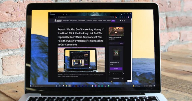 Report: We Also Don’t Make Any Money If You Don’t Click the Fucking Link But We Especially Don’t Make Any Money If You Post the Onion’s Version of This Headline In Our Comments
