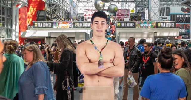 Naked Guy at Con Insists He’s Cosplaying Terminator