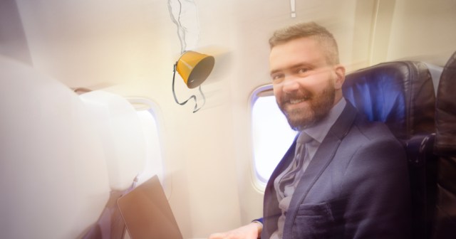 Immortal Quest-Giving Man Perfectly Calm While Plane Is Going Down