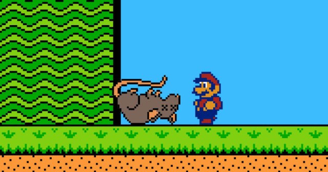 Mario Eats Dead Rat to See If Anything Happens