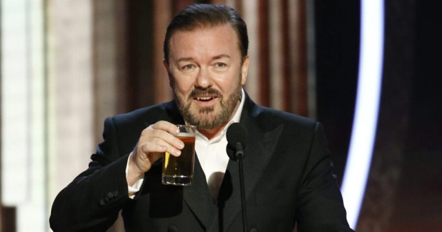 Ricky Gervais Starves to Death After Massive Fire Destroys All Low-Hanging Fruit