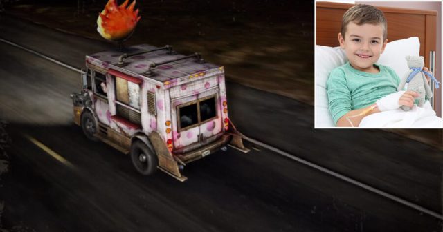 Make-A-Wish Foundation Lets Twisted Metal Fan Drive Ice Cream Truck Into River of Lava