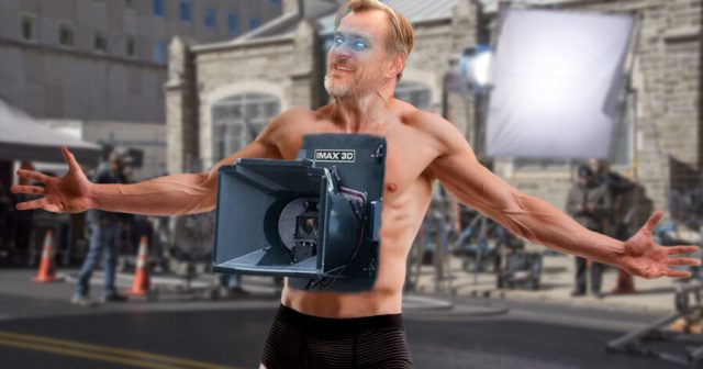 “IMAX. It All Must Be IMAX,” Mutters Unhinged Christopher Nolan Grafting Camera Into Chest