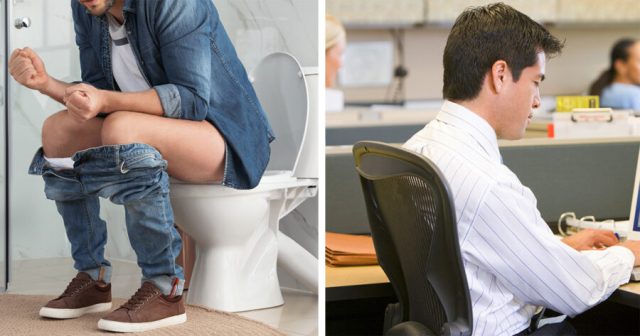 Worker on Hybrid Schedule Gets to Go to Bathroom on Tuesdays, Thursdays and Weekends