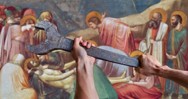 Priceless 14th Century Renaissance Painting Restored by Whacking it With a Wrench a Few Times