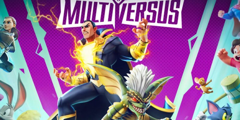 multiversus black adam stripe title screen