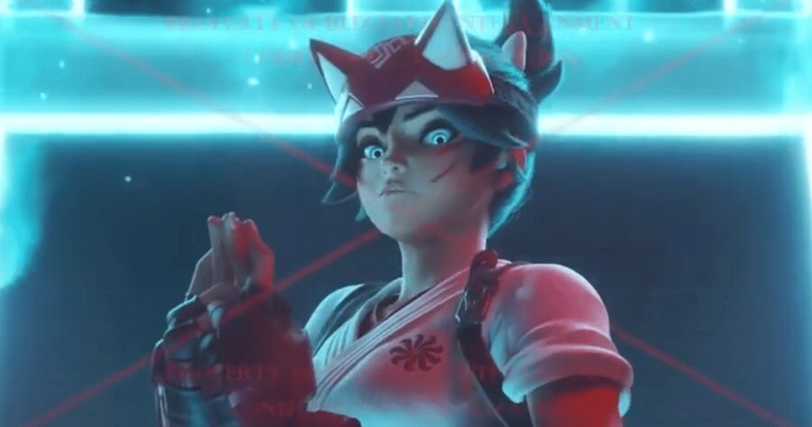 A cinematic image of Overwatch 2's Kiriko.