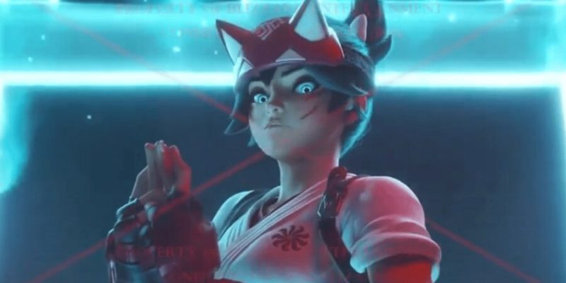 A cinematic image of Overwatch 2's Kiriko.