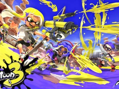 The key art for Splatoon 3.