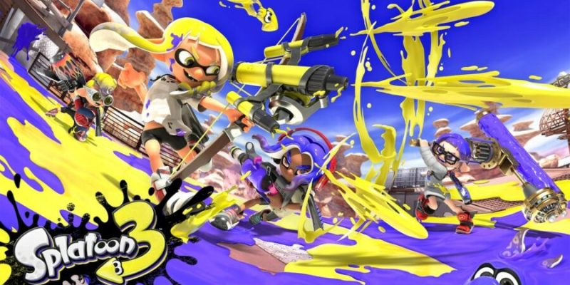 The key art for Splatoon 3.