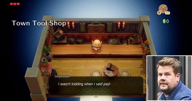 James Corden Dead After Being Rude to Koholint Island Shopkeeper