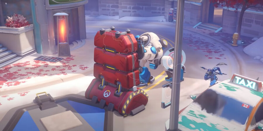 You don't have to be near the robot, and he'll still push.