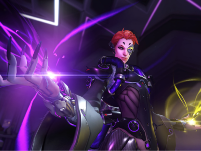 Overwatch 2's Moira in a highlight intro