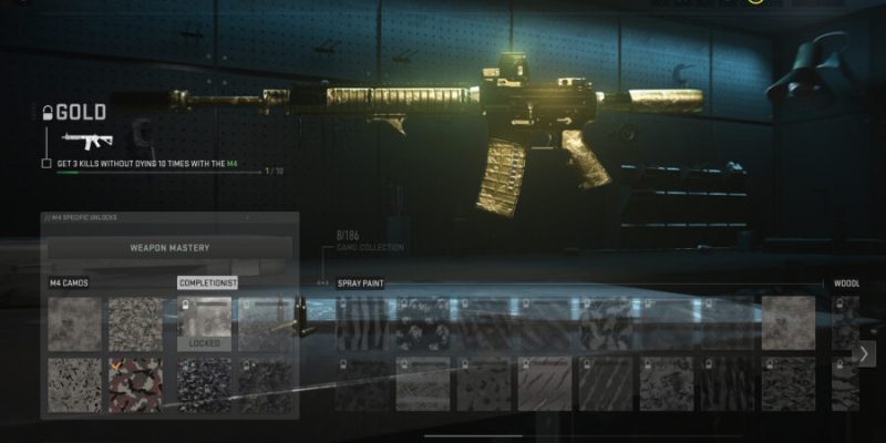 How to unlock gold camo in Call of Duty: Modern Warfare 2.