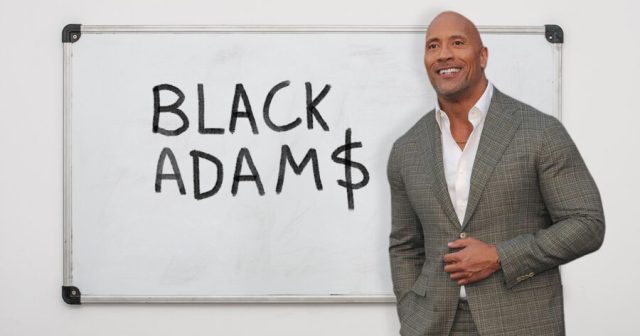 Dwayne Johnson Writes “Black Adam$” on Whiteboard in Front of DC Execs