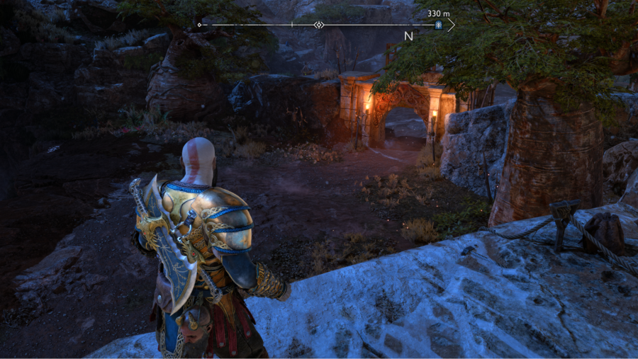 The location of the 2nd Nornir chest in The Plains in God of War Ragnarok.