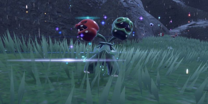 Scovillain, a Pokemon that uses a Fire Stone to evolve.