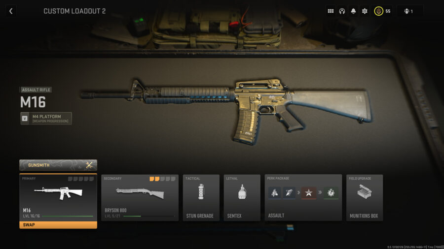 Unlocking the M4 platform weapon attachments in CoD MW2.