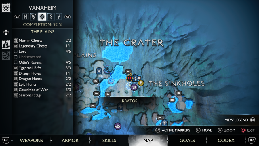 Where to find The Plains Nornir Chest on the map.