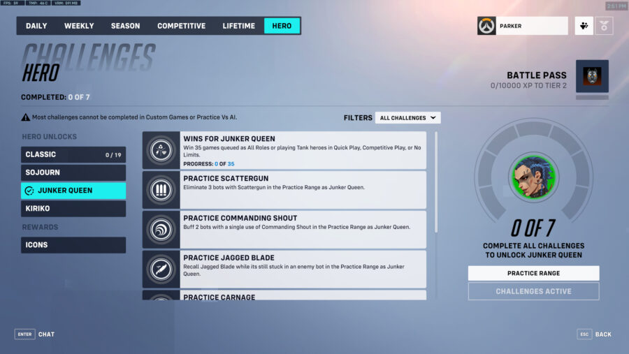 How to unlock Junker Queen after Season 1 in Overwatch 2.