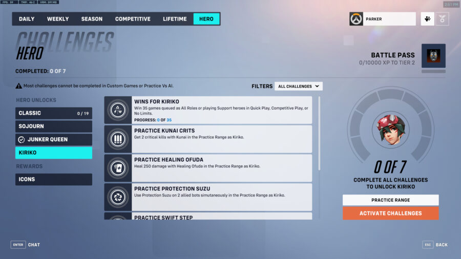 How to unlock Kiriko after Season 1 in Overwatch 2.