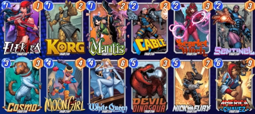Marvel Snap pool 1 Nick Fury deck.