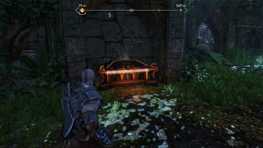 How to find & open the Nornir Chest in Vanaheim's Jungle region in God of War Ragnarok.
