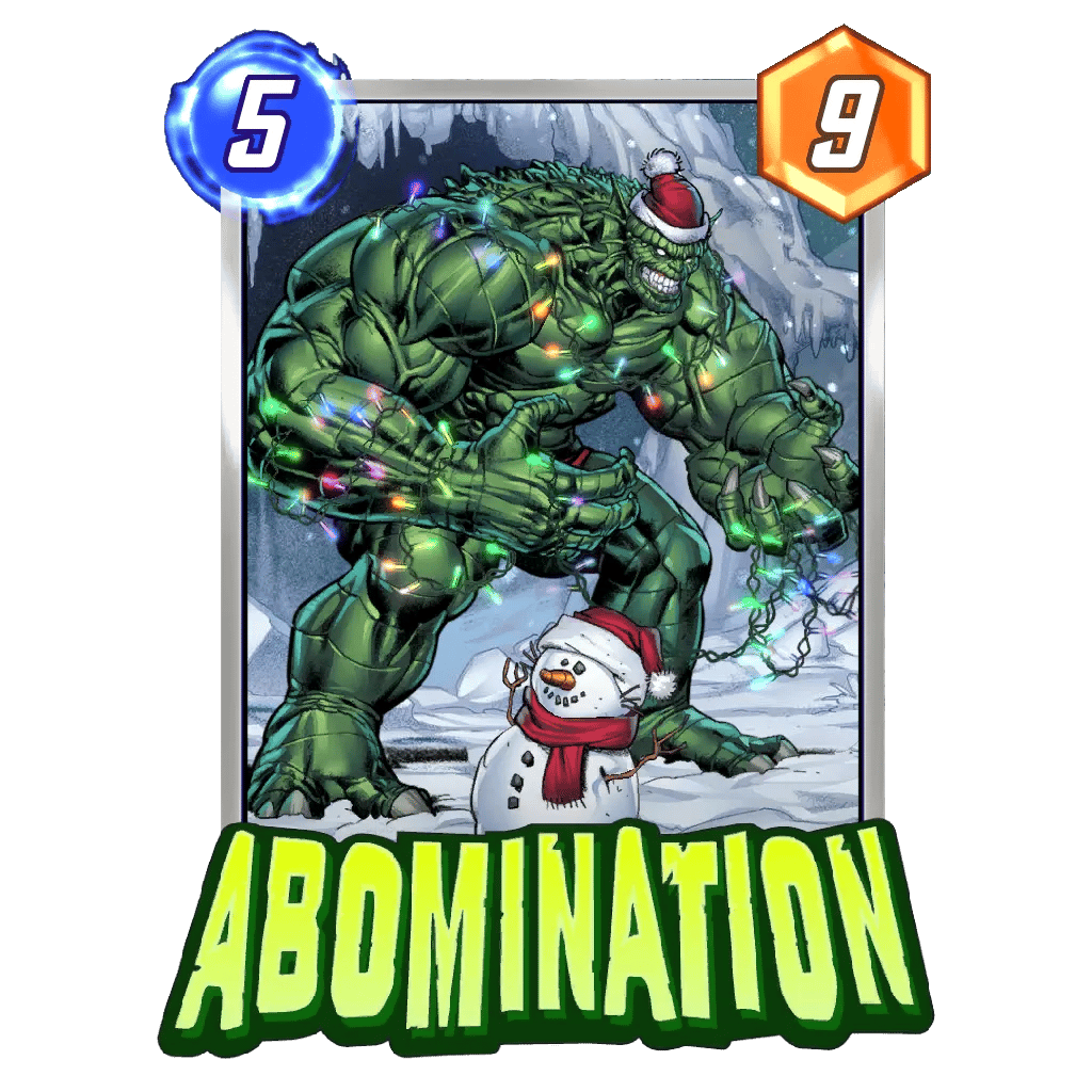 The Marvel Snap Winterverse Abomination variant.