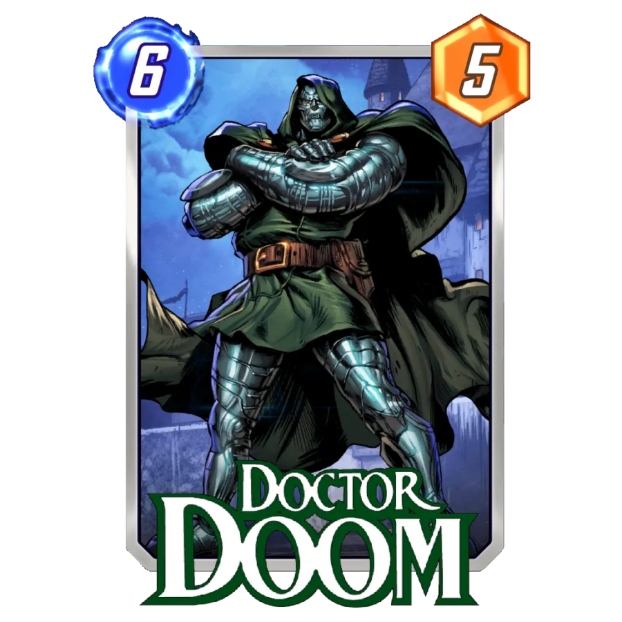 Doctor Doom, one of the best cards for the Marvel Snap Morag location.