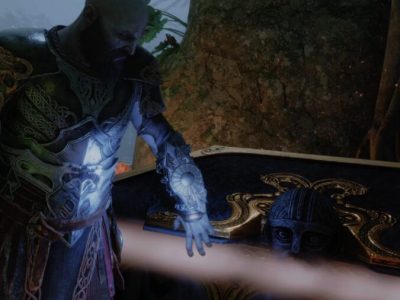 How to open the Cliffside Ruins Nornir Chest in God of War Ragnarok.