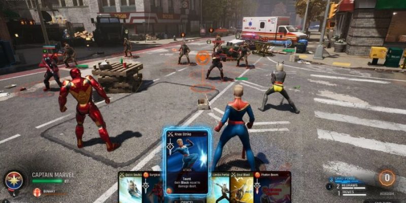 How to upgrade cards in Marvel's Midnight Suns.