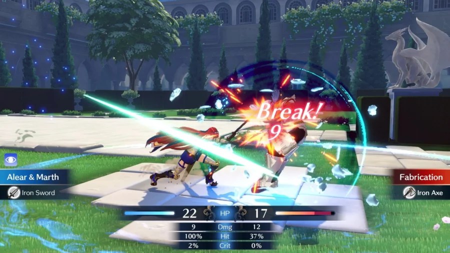 How the break mechanic works in Fire Emblem Engage.