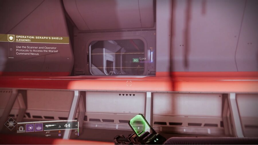 The Orbital.Logistics.Foyer.Hall Seraph's Shield Resonance Amp location.