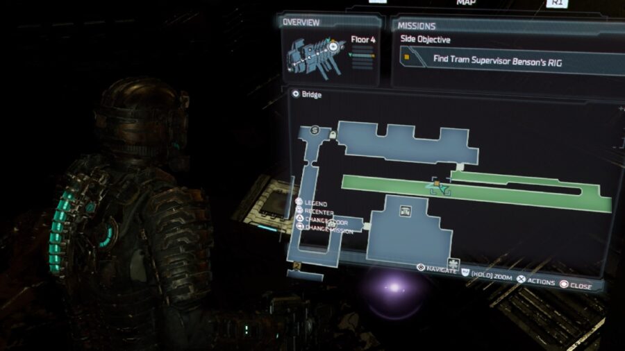 Where to find Benson's rig to get the Dead Space Remake Master Override.
