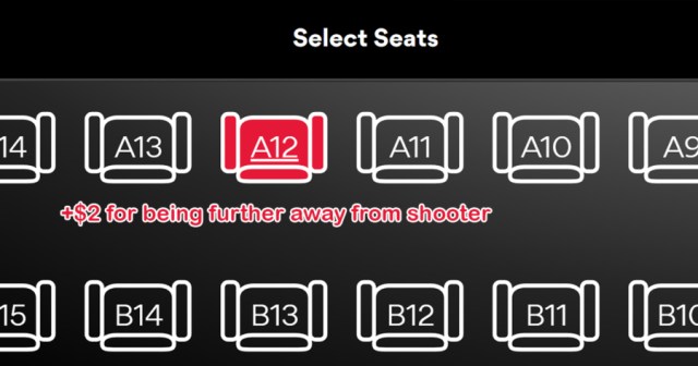 AMC Now Charging Extra for Tickets Further Away From Shooter