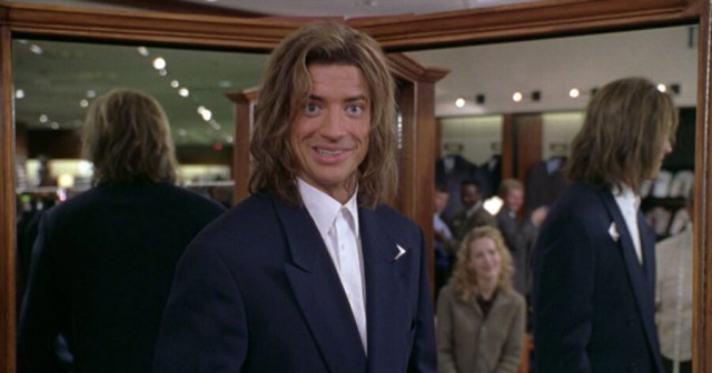 Cackling Brendan Fraser Removes Fat Suit and Hair Piece After Long Con for Oscar Pays Off
