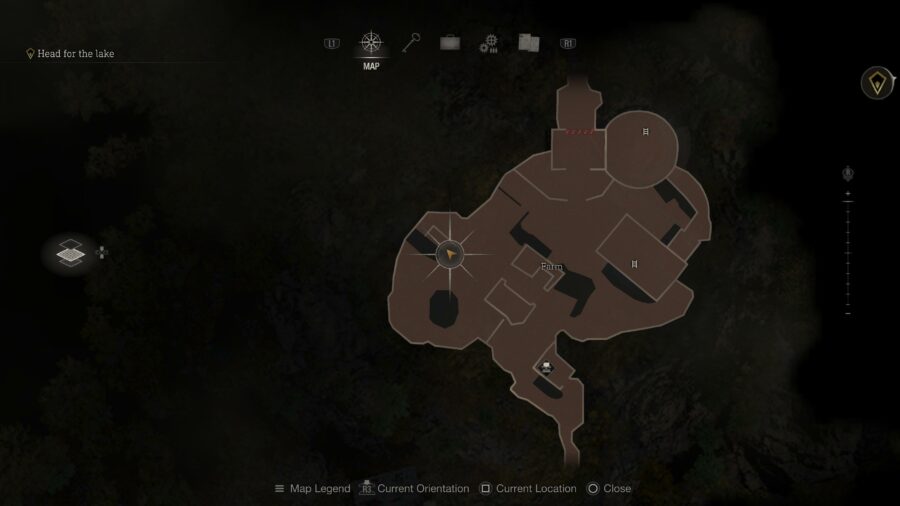 A Farm blue medallion location in Resident Evil 4.