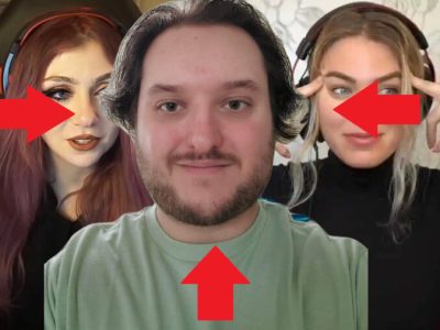 QTCinderella and JustaMinx streaming with a picture of me in front.