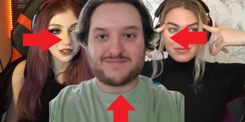 QTCinderella and JustaMinx streaming with a picture of me in front.