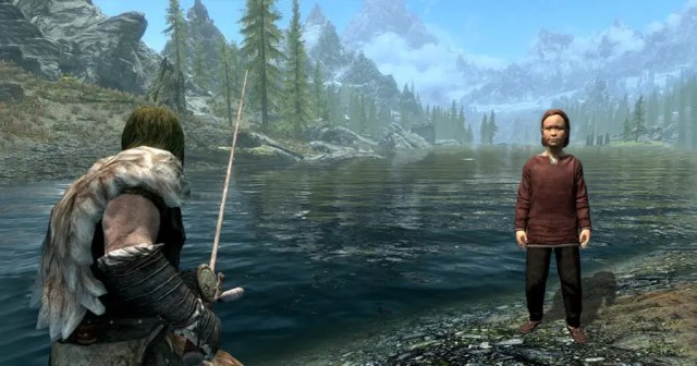 Man Goes on Fishing Minigame With His Son