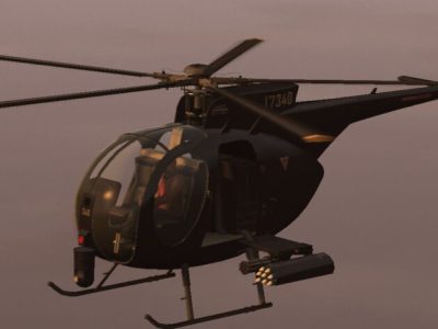 The Buzzard, the best helicopter in GTA Online.